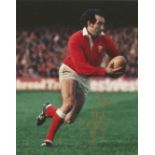 Gareth Edwards signed 10x8 colour Rugby Union photo. Good condition. All autographs come with a