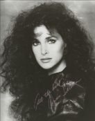 Connie Sellecca signed 10x8 black and white photo American actress, producer, and former model, best