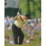 Ian Woosnam signed 10x8 colour golf action photo. Good condition. All autographs come with a
