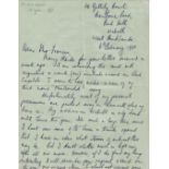 WW2 F/O P F McD Davies Handsigned, Handwritten Letter Dated 6th February 1980 Letter gives reference