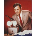 Robert Vaughn signed 10x8 colour photo from the man from U N C L E. Good condition. All autographs