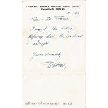 WW2 Warrant Officer Aleksander Pietrzak Battle of Britain Pilot Handsigned, Handwritten Letter,