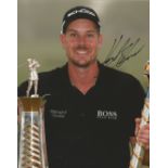 Henrik Stenson signed 10x8 colour golf photo. Good condition. All autographs come with a Certificate