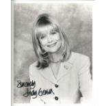 Judy Geeson signed 10x8 black and white photo English film, stage, and television actress She