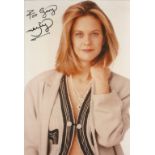 Meg Ryan signed 6x4 colour photo American actress and producer. Good condition. All autographs
