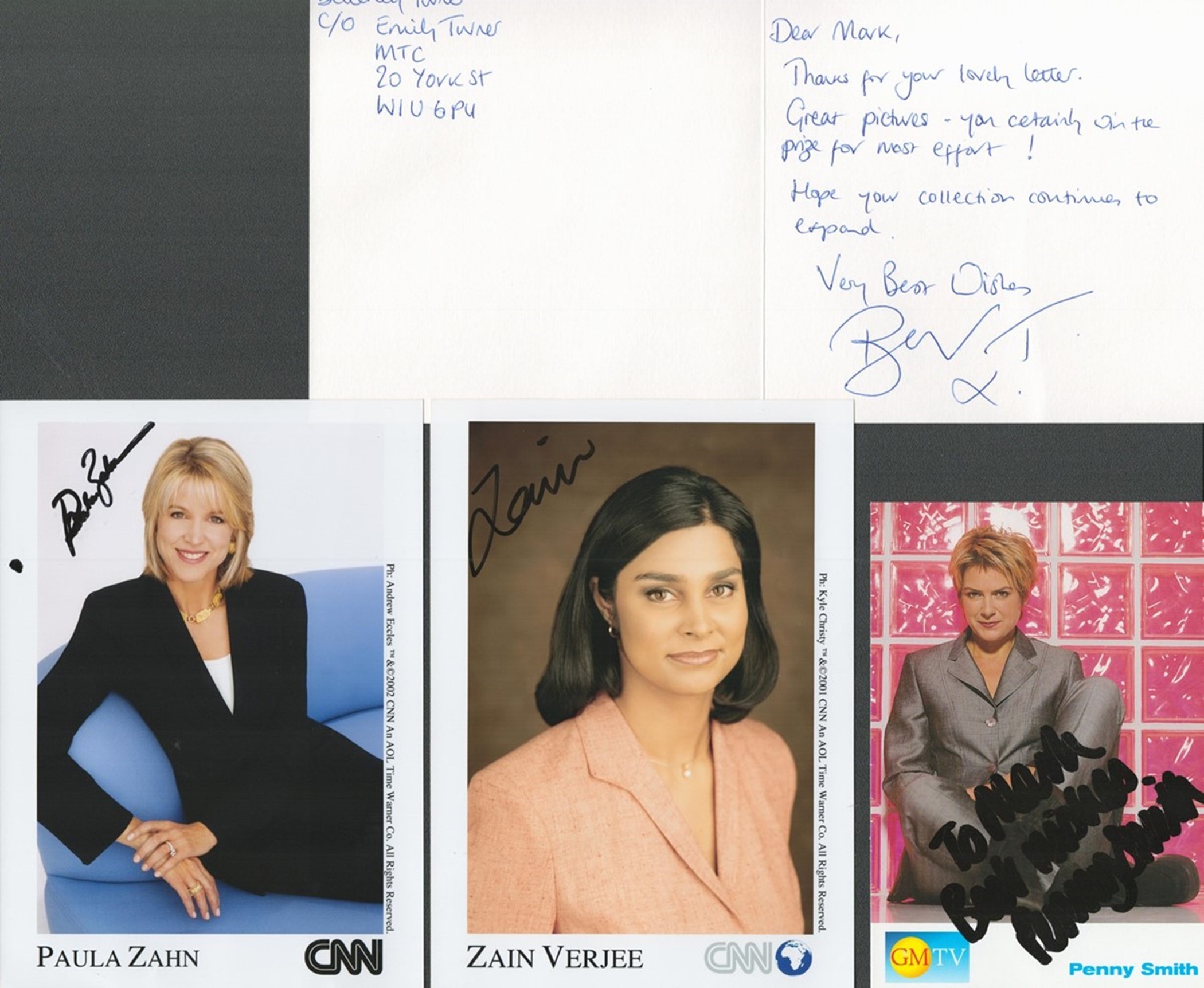 Entertainment Collection of News Presenters and News Readers Including: Penny Smith GMTV signed - Image 4 of 4