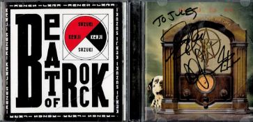 Collection of Signed CD'S two signed CD'S Kenji Suzuki Beat of Rock CD signed in Japanese by Kenji