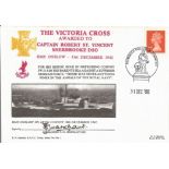 Signed FDC The Victoria Cross Awarded to Captain Robert St Vincent Sherbrooke DSO HMS ONSLOW -