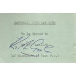 Keith Goalen small signature piece. Good condition. All autographs come with a Certificate of