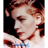 Lauren Bacall signed 10x8 inch colour photo. Lauren Bacall born Betty Joan Perske; September 16,