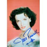 Jane Russell signed 7x5 inch colour photo. Ernestine Jane Geraldine Russell June 21, 1921 , February