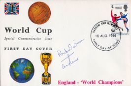 Terry Paine Signed 1966 World Cup Special Commemorative Cover PM Harrow And Wembley 18 Aug 1966.