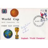 Terry Paine Signed 1966 World Cup Special Commemorative Cover PM Harrow And Wembley 18 Aug 1966.