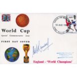 Alf Ramsey Signed World Cup Special Commemorative Issue FDC PM Harrow And Wembley 18th Aug 1966.