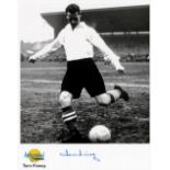 Tom Finney signed 10x8 inch autographed editions black and white photo. Sir Thomas Finney CBE 5