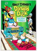 Tony Anselmo signed Donald Duck in Ancient Persia 16x12 inch colour photo. Tony Anselmo born