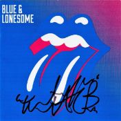 Charlie Watts signed Blue and Lonesome CD sleeve disc not included. Charles Robert Watts 2 June 1941