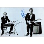 Ricky Gervais and Stephen Merchant signed 12x8 inch black and white photo. Good condition. All