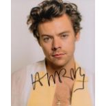 Harry Styles signed 10x8 inch colour photo. Harry Edward Styles born 1 February 1994 is an English