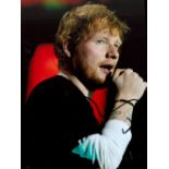 Ed Sheeran signed 10x8 inch colour photo. Edward Christopher Sheeran MBE born 17 February 1991 is an