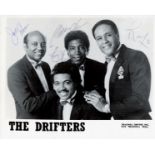 The Drifters multi signed black and white promo photo The Drifters are an American doowop and Rand B