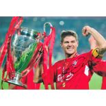 Football, Steven Gerrard signed 12x8 colour photograph.