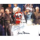 Clive Dunn and Pamela Cundell signed 10x8 Dads Army colour photo.