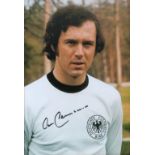 Football, Franz Beckenbauer signed 12x8 colour photograph