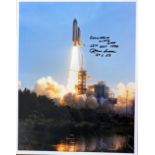 Rhea Seddon, signed 16x12 colour Space shuttle photograph