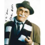 Warren Mitchell signed Alf Garnett 10x8 colour photo.