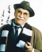 Warren Mitchell signed Alf Garnett 10x8 colour photo.