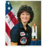 Sally Ride signed 10x8 colour NASA photograph