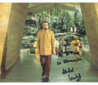 Michael Lonsdale signed 10x8 Moonraker colour photo.