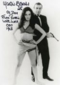 Martine Beswick signed From Russia with Love 10x8 black and white photo.