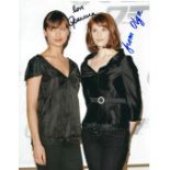 Gemma Arterton and Olga Kurylenko signed 10x8 colour photo.