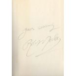 Robert Morley signed hardback book titled Book of Bricks signature on the inside page.