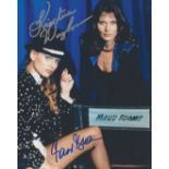 Kristina Wayborn and Maud Adams signed 10x8 colour photo.