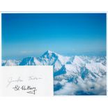 Mount Everest collection includes signatures from Ed Hillary and Junko Tabei plus a photo of Mount E