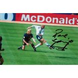 Football, Paul Gascoigne signed 12x8 colour photograph