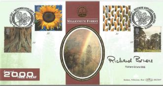 Richard Briers signed FDC commemorating The Millennium Forest, August 2000, Tree and Leaf. With
