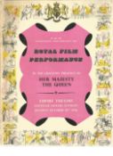 Vintage Royal Film Performance souvenir programme taken from Empire Theatre, Leicester Square,
