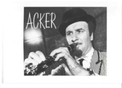 Acker Bilk vintage signed 8x6 black and white photograph. Bilk was a British clarinettist and