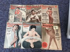 Vintage Picturegoer magazine collection containing 6 Picturegoer magazines. Picturegoer was a fan