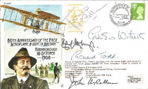Richard Attenborough, Googie Withers, Richard Todd, John McCallum and Joanna McCallum multi signed