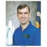 NASA astronaut John Fabian signed 10 x 8 inch colour photo. Good condition Est.