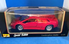Maisto Models. Lamborghini Diablo (1990) Die Cast Metal and Plastic. Scale 1:18. Unopened in