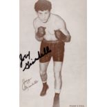 Boxing Joey Giardello signed 6x4 black and white photo. Carmine Orlando Tilelli (July 16, 1930 -