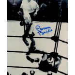 Boxing Carmen Basilio signed 10x8 black and white photo. Carmen Basilio (born Carmine Basilio, April