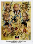 Boxing IBHOF 2010 Induction multi-signed official authentic programme front cover signed by Rafeal