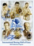 Boxing IBHOF 2018 Induction hand signed official authentic programme front signed by Chiquita